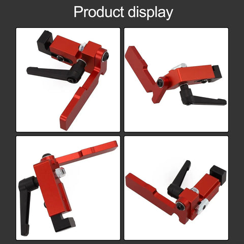 DIY Ready Heavy Duty T Slot Miter Track 75 Type T Rail Router Fence in red aluminum for precise woodworking
