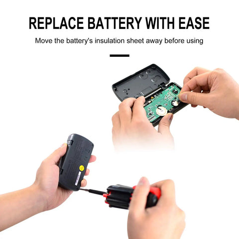 Replacing battery of Pocket Size Digital Multimeter DMM Multi Tester For Amp Ohm Volt DC AC Voltage And Current Measurements