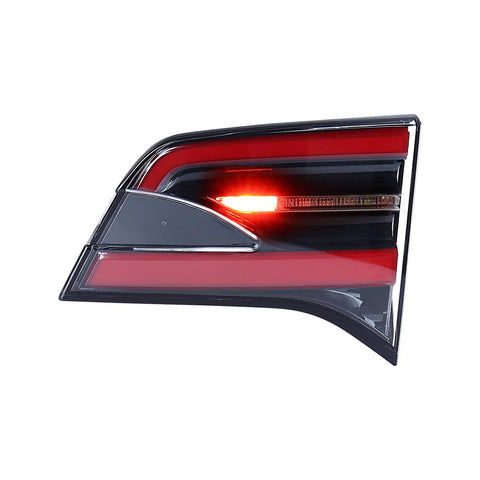 Top Tier Right Inner Tail Light Assembly For 2016 2020 Tesla Model X Slick Led Housing with red and clear lens design.