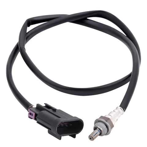 Plug And Play Oxygen Sensor O2 Exhaust Probe Replaces 25322728 And 28058603 Fits Nissan Leaf SL SV Hatchback And Nissan Sentra Sense SL Sedan, black wire and connector.