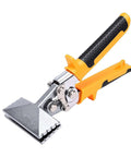 3 Inch Sheet Metal Hand Seamer Pro Grade Bending Tool with High Hardness CRV Steel Straight Jaw and Ergonomic TPR Handle