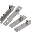 Hidden Self Closing Stainless Steel Door Hinges With Dual Swing Pivot And Concealed Hardware No More Slamming Doors 360 Degree Rotation For Home And Bookcase Installations Heavy Duty Pivot Door Hinge Durable And Easy To Install 1 Pair