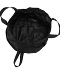 Black Collapsible Water Bucket For Camping And Travel Foldable Wash Basin with handles and nylon material, 8.5L capacity