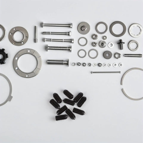 10PC Carbon Steel Ball Head Spring Plunger Grub Screws Featuring Knurled Caps And Load Bearing Springs For Precise Smack Dab Positioning and Ultimate Lockdown Securement Of Parts arranged on a white background.