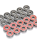 20 Pack 608RS Ball Bearings Double Rubber Sealed Deep Groove 8x22x7mm For Skateboards Inline Skates Scooters Rollerblades Heavy Duty
