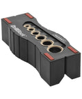 Handheld Drill Guide Block For Precision Drilling Handy Drill Jig With Centerlines Non Slip Feet And Dual V Grooves For Corners