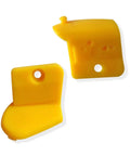 Yellow inserts from Pro Grade Nylon Tire Changer Inserts Kit for Duck Head Mounts, Front Upper Six and Rear Lower Six Inserts
