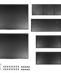 Components of Sturdy 36 Inch Metal Planter Box With Drainage Holes And Rust Proof Coating For Indoor Outdoor Use Large Rectangular Window Box