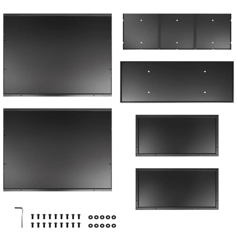 Components of Sturdy 36 Inch Metal Planter Box With Drainage Holes And Rust Proof Coating For Indoor Outdoor Use Large Rectangular Window Box