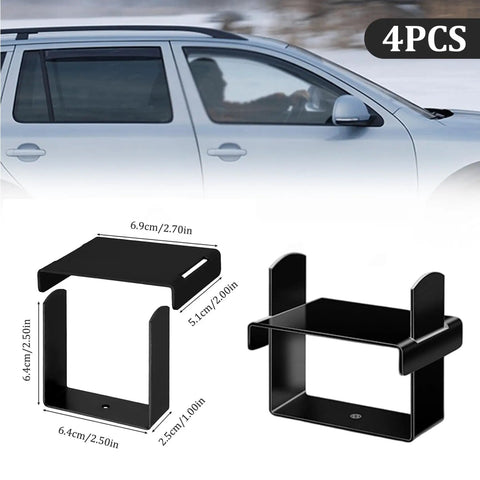 Easy Install 4PC Stainless Steel Leaf Spring Clamps Kit For Vehicles Locking And Stabilizing Suspension Control Up To 2.5 Inch Wide Secure Hold, 4pcs black clamp with 2.5in size