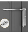 Adjustable Door Closer Aluminum Alloy Heavy Duty Automatic Spring With Soft Close For High Use Interior And Office Doors No Fuss Install