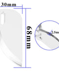 Adjustable Aluminum Alloy Turn Fins 68x30mm dimensions showing height, width, and thickness for RC boats CNC machined precision