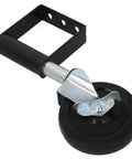 Rock Solid Spring Loaded Gate Wheels That Roll Smooth As Butter Heavy Duty Aluminum Caster with rubber roller and bracket.