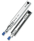 Heavy Duty Locking Drawer Slides 10 To 60 Inch Extension, 250 Lb Load Capacity, Silent Smooth Operation, Tough As Nails Rust Resistant Steel With Ball Bearing Rails For Kitchen, Garage, And Workshop Cabinets, with blue release handles