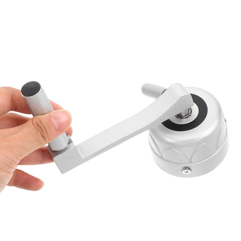 Indoor Metal Clothes Hanger Lift Crank Replacement Handle For Balcony Laundry Drying Rack Repair White Plastic And Metal Spare Part Ergonomic Design Space Saving Easy Install No Fuss Accessory, hand-held