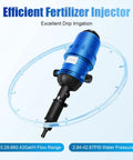 Adjustable Water Powered Fertilizer Injector For Drip Irrigation 0.4 Percent To 4 Percent Flow Rate High Efficiency Dosing Pump