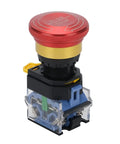 Built Tough Emergency Stop Button 10A 440V Latching Push Switch for Industrial Control Panels 22mm Aluminum Alloy E Stop Button