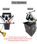 Heavy Duty Electric Ring Roll Bender For Steel Fabrication, 220V 1.1kW Motor With Reversible Foot Switch, Horizontal Or Vertical Metal Rolling Machine shown in operation.