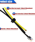 Fuel Tank Grommet Kit With Fuel Line Filter And Primer Bulb For Echo Blowers And Trimmers Replaces Grommet 13211546730 And Filter 125 527 shown with measurements of fuel lines