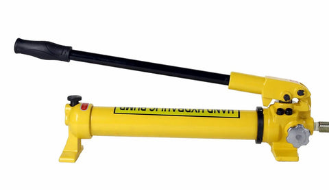 Pro Grade Two Speed Hydraulic Hand Pump Delivering Bone Hard Pressure For Grease Monkey Maintenance Duties Featuring Rapid Cycle Valves And Threaded Hose Connectors With Spare Seals
