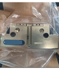 Rock Solid Aluminum Pneumatic Gripper For Heavy Duty Grasping And Clamping Actuator shown in packaging with precision grip features.
