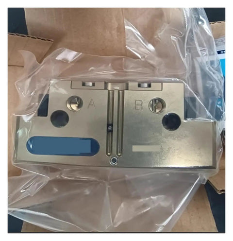 Rock Solid Aluminum Pneumatic Gripper For Heavy Duty Grasping And Clamping Actuator shown in packaging with precision grip features.