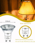 GU10 25 Watt Halogen Bulb 120V Replacement Warming Light For Candle Warmer And Scent Warmer MR16 JDR Dimmable 2700K 2.1x2 inches