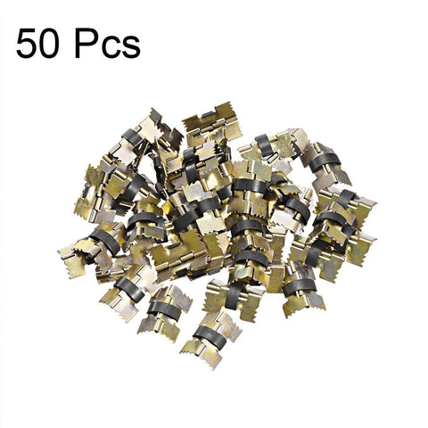 Spring Loaded Hinges For Glasses Case And Jewelry Box 20mm Length 50 Pack Decorative Hinges For Small Wooden Boxes Close-Up