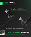 Beefed Up Front End Suspension Kit For 2011 To 2018 Volkswagen Jetta 4 Door showing sway bar ball stud bushing and tie rod end
