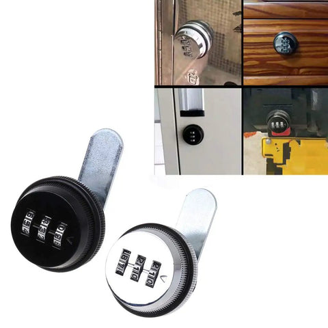 3 Digit Combination Cabinet Lock Zinc Alloy Cam Lock for drawers and mailboxes in various installations