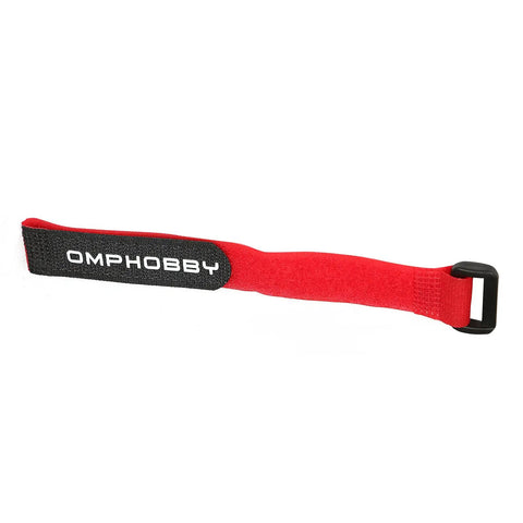Red Velcro strap for M4 RC helicopters, part of Beefed Up Battery Velcro Strap Set For M4 RC Helicopters With Pro Heli Accessories Upgrade Kit OSHM4054