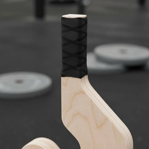 Wooden handle of Barbell Lifting Plate Jack Wooden Gym Tool For Deadlifts Compact Lever Loader With Non Slip Handle Ideal For Strength Training