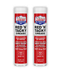 Two 14 oz tubes of Red N Tacky High Performance Lithium Grease For Bearings And Chassis Heavy Duty Lubrication