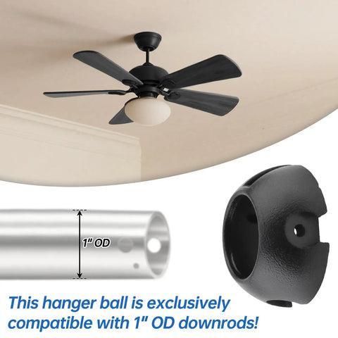 Universal Ceiling Fan Mounting Bracket Kit With Decorative Cover And Hardware For 1 Inch Down Rod And 30 Degree Slope Install