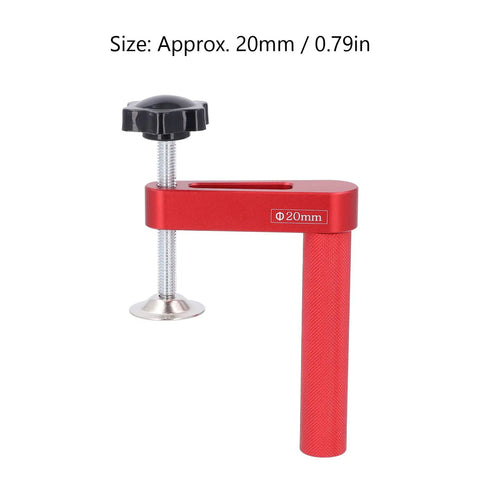 2 Pack 20mm Aluminum Bench Dog Clamps For Woodworking, red clamp with quick lock, durable aluminum alloy