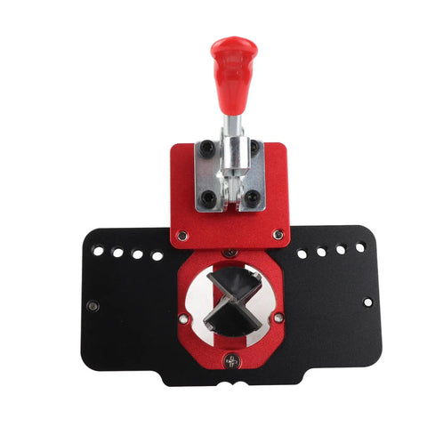Concealed Hinge Jig With Quick Clamp For Cabinet Doors Aluminum Alloy Pro Grade Woodworking Tool 35Mm Hole Drilling Guide And Drill Bit Kit Set For Woodworking Durable Construction