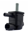 Side view of Plug And Play Purge Valve Solenoid For Cars Replacement OEM 9091012276, compact design, black plastic.