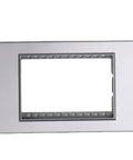 Modern Wall Outlet Featuring Integrated Usb A And Type C Fast Charge Ports 15A Dual Receptacle Matching wall plate in sleek silver finish.