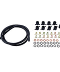 Chamixx Upgraded Fuel Return Line Kit 7135-264 Fits Ford 7.3L Diesel Truck E And F Series Models Pre Early 92 Design Center Return Line, black hose with clamps and O-rings
