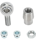 Heavy Duty Five Eighths Inch Heim Joints Rod End Kit With Chromoly Panhard Bar Right And Left Hand Thread Tube Adapter And Jam Nut For Steering Suspension And Traction Bars Includes Two Pairs, with adapters and spacers