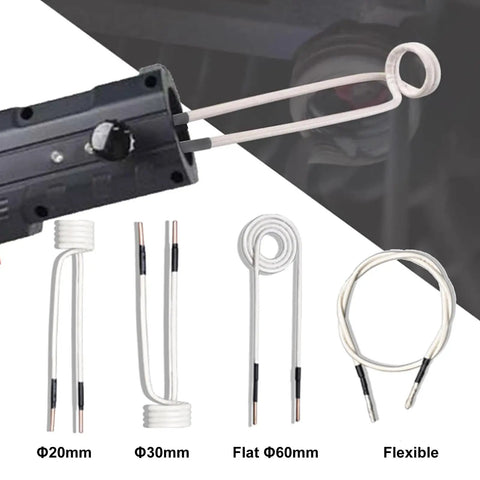 Straight Up 1800W Induction Bolt Heater Kit with four interchangeable coils for loosening rusty bolts and bearings.