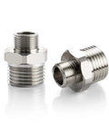 Brass RV Faucet Reducer Adapter One Half To Three Eighths Compression Fitting For RV Kitchen Plumbing And Water Hose Connections