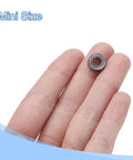 Hand holding MR105ZZ Deep Groove Ball Bearing 5x10x4mm Chrome Steel Miniature Bearing, showcasing mini size.