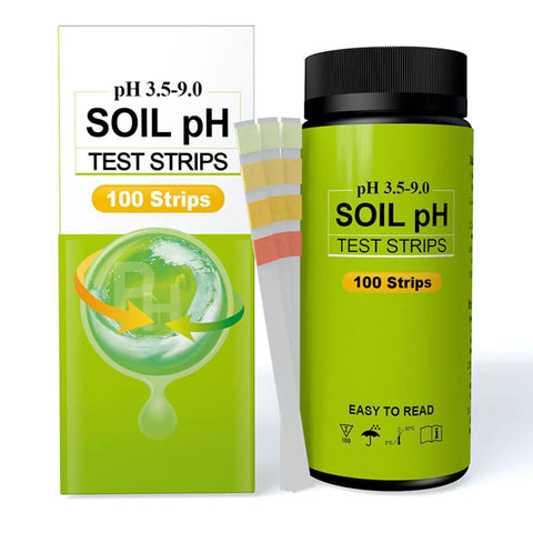 Soil PH Test Kit With 100 Quick And Easy PH Testing Strips For Grass Garden And Plants Durable Universal Soil PH Level Tester