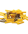 Heavy Duty M6x30mm Expansion Screws Wall Anchors 40Pcs Zinc Plated Carbon Steel For Drywall Masonry Concrete Ultra Secure Mounting