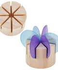 Two Piece Pine Wood Mini Glass Spinner Jigs Set Pro Grade With 60 Degree And 45 Degree Glass Angles for Soldering Glass Art Crafting