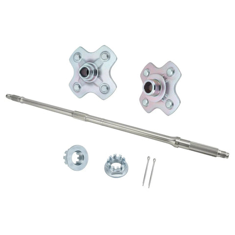 Heavy Duty Rear Axle Shaft And Left Right Wheel Hub Assembly For Honda Rancher 350 400 ATV 4x4 2x4 with hardware kit.