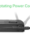 No Brainer Surge Protector Power Strip With 2770 Joules, 8 Outlets, 180-degree rotating cord, gray