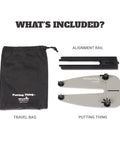 Game-Changing Adjustable Golf Putting Gates Trainer For Home Practice with travel bag, alignment rail, and putting thing set