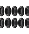 Silicone Hole Plugs For Electrical Boxes And Furniture, Round Black Panel Plugs With Retaining Groove, Rapid Rebound And Dust Blocking